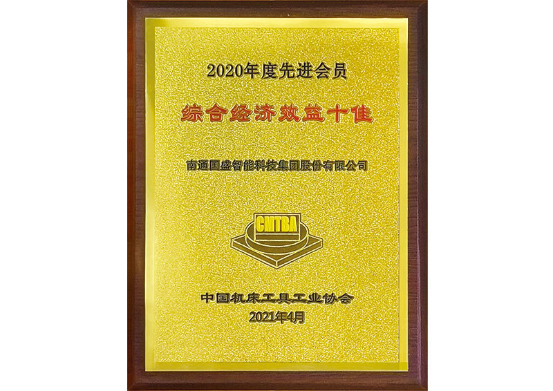 2020年综合经济效益十佳